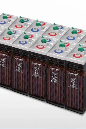 Acheter En Ligne Parc de 12 batteries HOPPECKE OPzS Sun Power V L 2-520 (24V / 520Ah (12,4kWh))