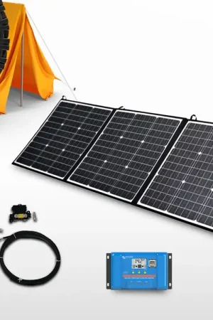 Vente Directe Kit panneau solaire portable souple 165W (12V)