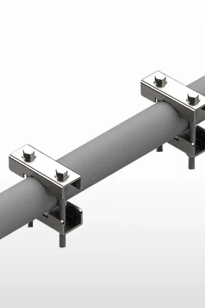 Commander Vite 2 Brides inox M8 poteau Ø 40-60mm (UNIFIX S/SF et UNIBOX)