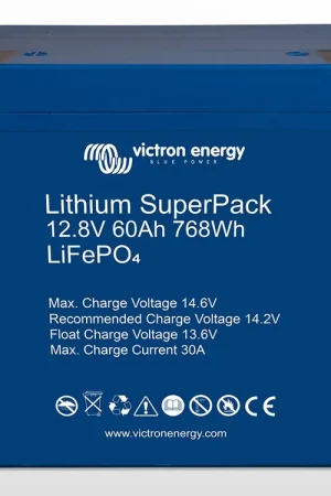 Batterie lithium SuperPack 12,8V/60Ah (M6) Victron (768Wh) Top Vente