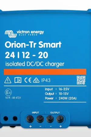 Quantité Limitée Chargeur CC isolé Orion-Tr Smart 24/12-20A (240W) Victron (24V / 12V - 20A)