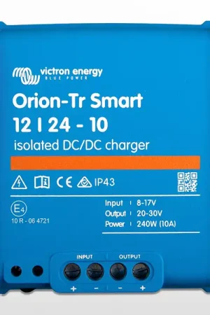 Dernier Modèle Chargeur CC isolé Orion-Tr Smart 12/24-10 (240W) Victron (12V / 24V - 10A)