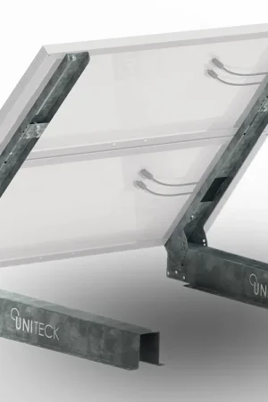 Support 1 à 2 panneaux solaires Sol/Mur UNIFIX300B (Largeur max 1100mm) Meilleure Vente