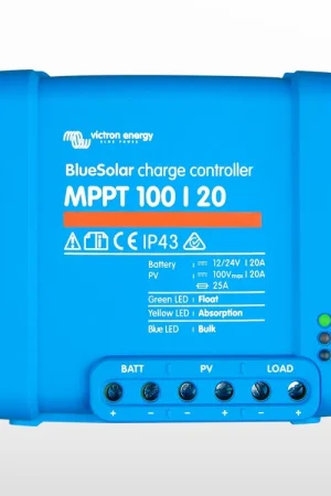 Commander Vite Régulateur MPPT BlueSolar 100/20 (100V) Victron (12 à 48V - 20A)