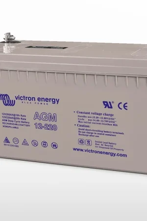 Batterie AGM à décharge lente (M8) Victron 12V / 220Ah (2.64kWh) Paiement Sécurisé