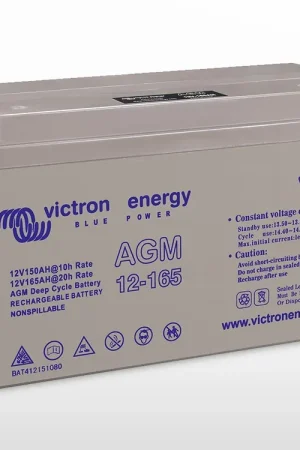 Batterie AGM à décharge lente (M8) Victron 12V / 165Ah (1.98kWh) Pas Cher