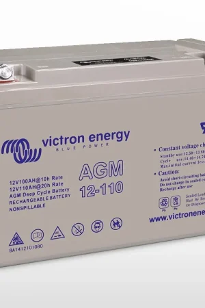 Réduction Batterie AGM à décharge lente (M8) Victron 12V / 110Ah (1.32kWh)