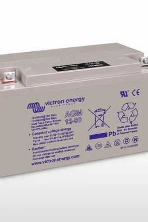 Solde Batterie AGM à décharge lente (M6) Victron 12V / 90Ah (1.08kWh)