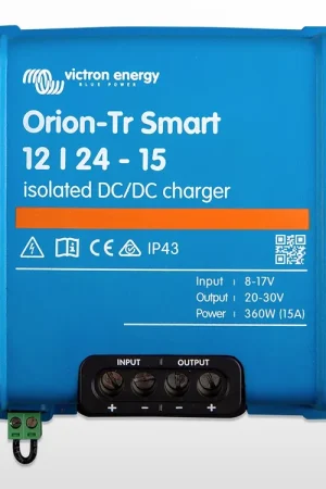 Chargeur CC isolé Orion-Tr Smart 12/24-15 (360W) Victron (12V / 24V - 15A) Offre Du Jour