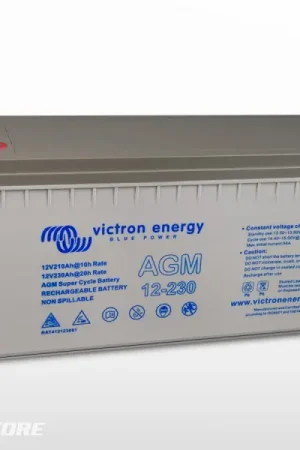 Batterie AGM Super Cycle (M8) Victron 12V / 230Ah (2.76kWh) Usine Directe