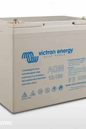 Batterie AGM Super Cycle (M6) Victron 12V / 100Ah (1.2kWh) Seulement Aujourd'hui
